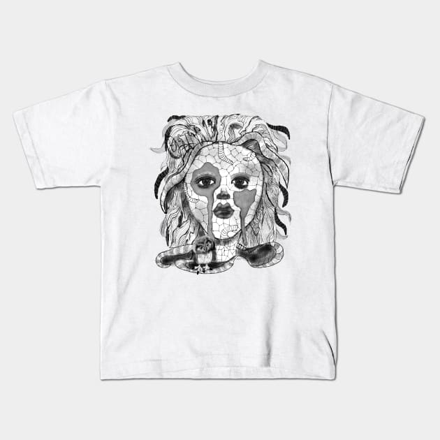 Lady Owl 13 Kids T-Shirt by msmart